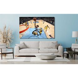 ja morant dunk canvas wall art, ja morant
