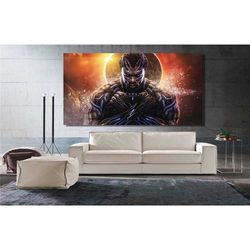 black panther poster,black panther canvas wall art, chadwick