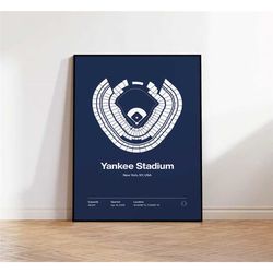 new york yankees poster, yankee stadium baseball wall