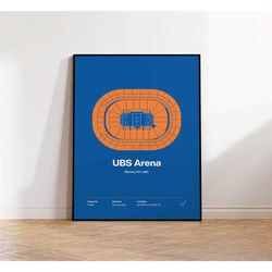 new york islanders hockey poster, ubs arena print,