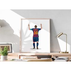 lionel messi celebration, soccer illustration, football goat messi,