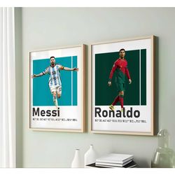 printable ronaldo messi posters, national teams with soccer
