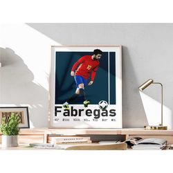 printable cesc fabregas poster, spanish midfielder, fabregas fans