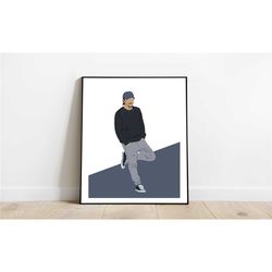 nekfeu - minimalist poster - poster - print