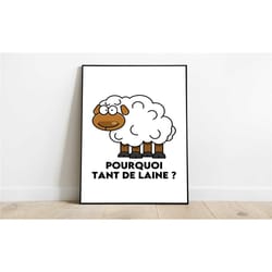 why so much wool - poster - poster