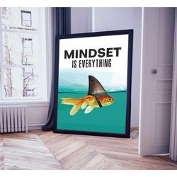 motivational wall art poster for home, office decor
