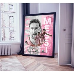 lionel messi poster printable, messi the goat wall