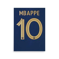 kylian mbapp - 10 - back of shirt