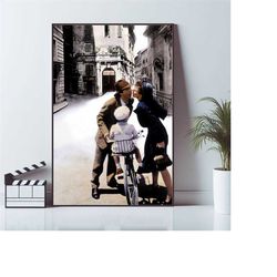 life is beautiful, movie poster, minimalist poster, wall art prints, canvas material gift, keepsake, home decor, live ro