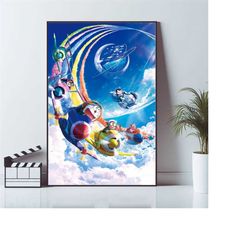 doraemon, live room wall art, art poster, home decor, canvas material gift, printable wall art, keepsake