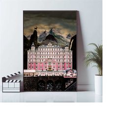 the grand budapest hotel, movie poster, wall art prints, art poster, canvas material gift, keepsake, home decor, live ro
