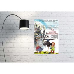 howls moving castle movie poster 2023 film -