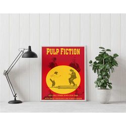 pulp fiction poster - quentin tarantino - minimalist