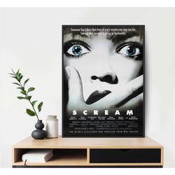 scream drew barrymore 1996 movie poster art room