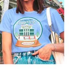 haunted mansion holiday snow globe t-shirt