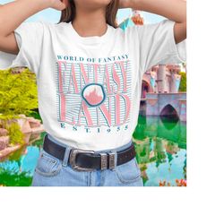 fantasyland university style t-shirt