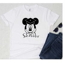 mickey mouse senior t-shirt. disney graduation t-shirt. senior disney tee.