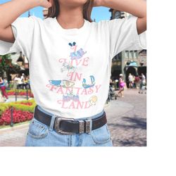 i live in fantasyland aesthetic style t-shirt