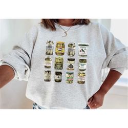 vintage canned pickles sweatshirt, pickle shirt, pickle crewneck