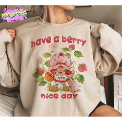 have a berry nice day vintage strawberry unisex
