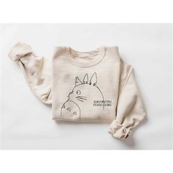 vintage my neighbor totoro ghibli sweatshirt, totoro gift