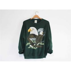 vintage bald eagle wilderness sweatshirt, bald eagle wilderness