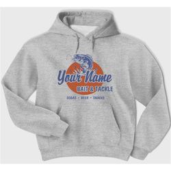 custom fishing hoodie, vintage printed hooded sweatshirt, for