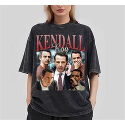 kendall roy vintage washed t-shirt,actor homage graphic unisex