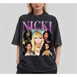nicki lewinsky vintage washed t-shirt,hiphop rnb rapper homage
