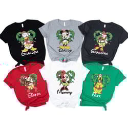 mickey friends christmas shirt, custom family christmas shirt,