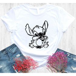 disney stitch shirt, mickey mouse and stitch shirt,