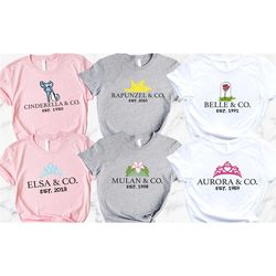 princess and co t-shirt, disney princess tee, disney