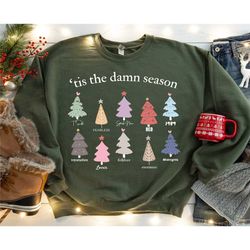 tis the damn season christmas tree shirt, merry
