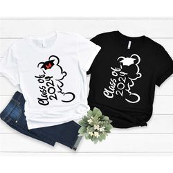 mickey class of 2024 shirt, disney graduation t-shirt,