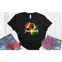 juneteenth afro freeish since 1865 shirt, 2023 black