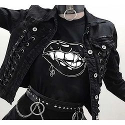 gothic vampire shirt -goth shirt,goth clothing,goth hoodie,gothic shirt,gothic