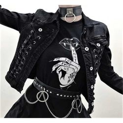 shut the fuck up lips shirt -goth shirt,goth