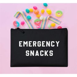 snacks zipper pouch - emergency snacks bag -