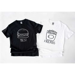 best friends shirts - hamburger and french fries