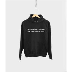 cat hoodie - adult unisex cat hoodie -