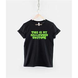 kids halloween slogan shirt - this is my