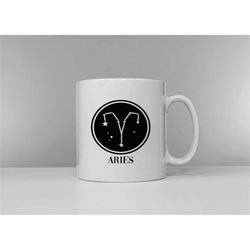 zodiac horoscope aries mug - birthday astrology march