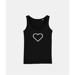 heart symbol tank top - good vibes love