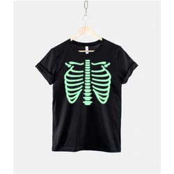 kids glow in the dark skeleton t-shirt -