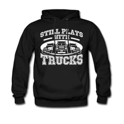 trucker hoodie. truck driver sweater. trucker pullover. truck