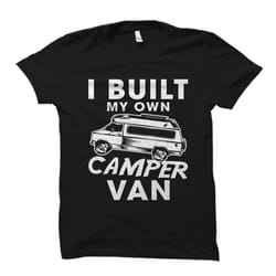 camper van shirt. camping shirt. gift for camper.
