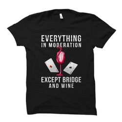 bridge game shirt. bridge player gift. card game