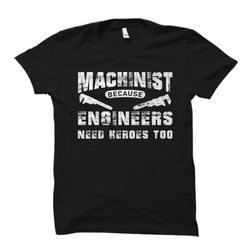 funny machinist gift. machinist shirt. future machinist gift.