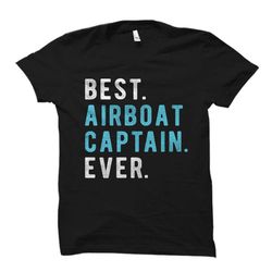 airboat captain gift. airboat shirt. boat captain gift.