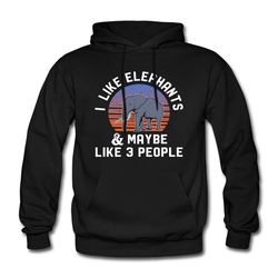 elephant hoodie. elephant gift. animal lover hoodie. animal